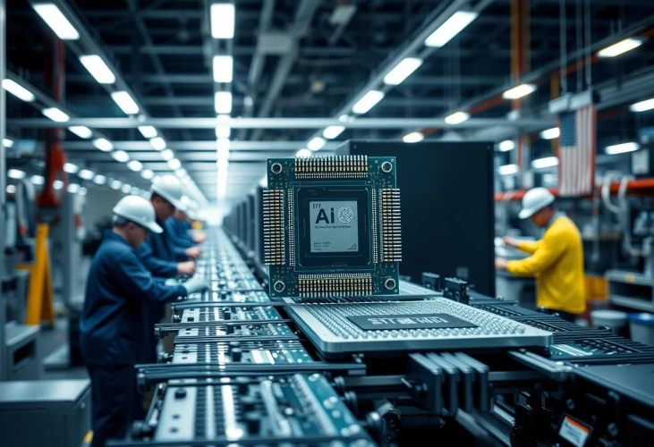 NVIDIA начинает производство AI-чипов и суперкомпьютеров в США