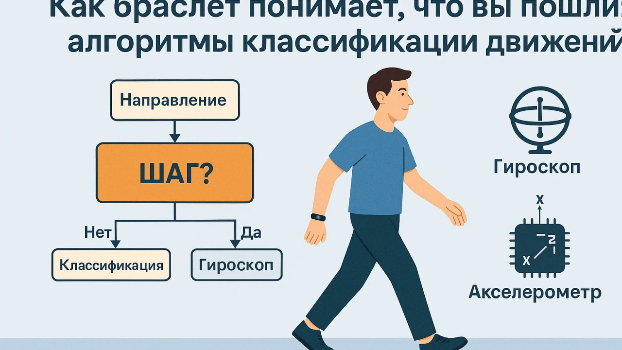 Как умные часы понимают, что вы идёте
