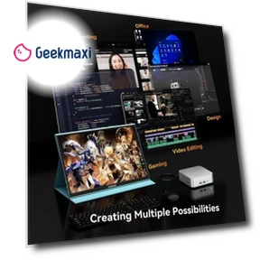 Мини ПК GEEKOM A8 AI, процессор AMD Ryzen 9 8945HS, 32 ГБ DDR5, 2 ТБ SSD — Одноплатные компьютеры, GEEKOM