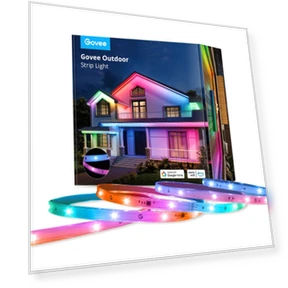 Wi-Fi RGBIC Наружная Светодиодная Лента — Гирлянды для дома, Govee
