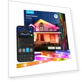 Wi-Fi RGBIC Наружная светодиодная лента — Наружное освещение, Govee