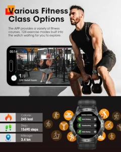 Умные часы для мужчин с вызовами по Bluetooth, водонепроницаемый фитнес-трекер — Умные часы, DEKELIFE