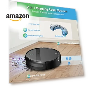Робот-пылесос и швабра 2 в 1, WiFi/Alexa/приложение, ультратонкий и тихий — Роботы-пылесосы, Kilgone