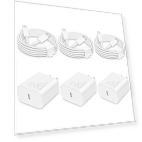 Быстрое зарядное устройство 20W USB-C с кабелем 1.8 м [MFi Certified] — Кабели питания, Shenzhen Yijiapin Trading Co., Ltd.