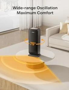 Керамический обогреватель с термостатом и таймером, PELONIS