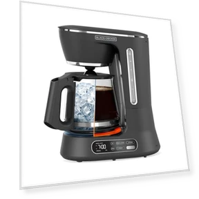 Цифровая кофеварка на 12 чашек — Электрические ножевые кофемолки, BLACK+DECKER