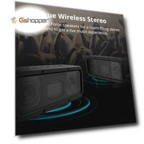 Наружный Bluetooth-динамик с водонепроницаемостью и сабвуфером — Портативные колонки с Bluetooth, Tronsmart