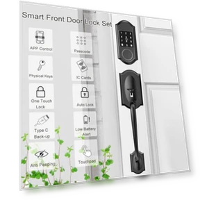 Умный замок для входной двери с ручкой — Задвижки, Narpult Smart