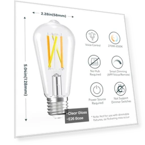 Умные лампы Edison с дистанционным управлением — Светодиодные, Linkind