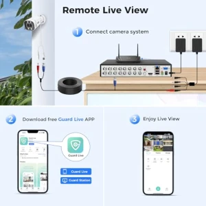16-канальная система видеонаблюдения с детекцией людей и транспорта — Камеры видеонаблюдения, Hiseeu