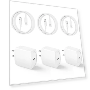 Быстрое зарядное устройство USB C 20W — Lightning, Mitesbony