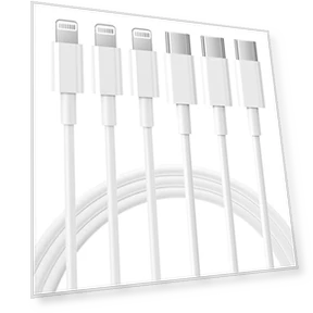 Кабель USB-C — Lightning 3 шт. 1.8 м — Lightning, RCTech