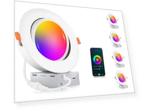 6 дюймовые RGB-CW умные светодиодные встраиваемые светильники — Светодиодные, CLOUDY BAY