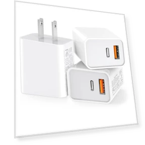 USB C Wall Charger, 20W Durable Dual Port QC+PD 3.0 Power Adapter — Зарядные устройства, CSODINCE