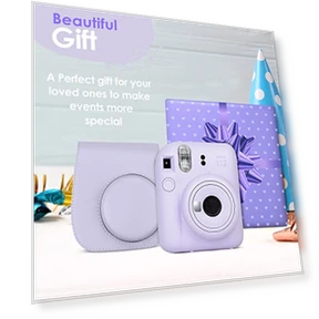 Камера Instax Mini 12 с пленкой (60 листов) и аксессуарами — Мгновенные камеры, Fujifilm