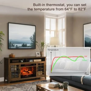 Телевизионная подставка с камином, Innoflame