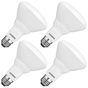 4-Pack LED Лампы BR30, Эквивалент 65W, Холодный Белый, Диммируемые, LUXRITE