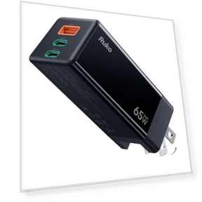 USB C Зарядное устройство, 3-портовый GaN быстрый зарядный блок — Зарядные устройства, Ruko