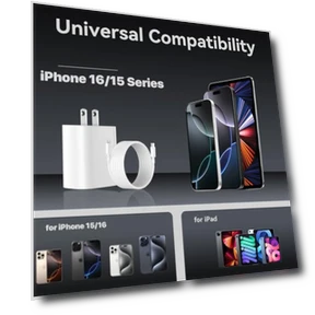 Быстрое зарядное устройство для iPhone 16 Pro Max — Зарядные устройства, Shenzhen Xihuida Electronics Co., Ltd.