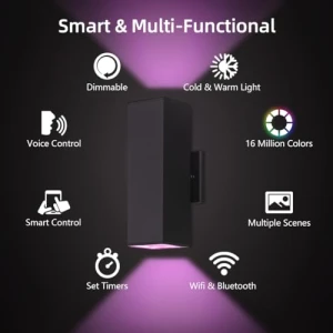 Умные уличные светильники с изменением цвета, KIZON