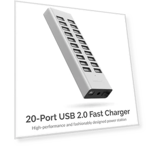 90W 20 Port USB 2.0 Fast Charger — Зарядные устройства, SABRENT