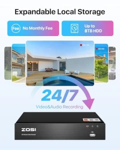 Домашняя система безопасности с камерами PoE — Камеры видеонаблюдения, ZOSI