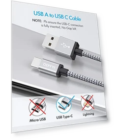 Длинный USB C кабель 3 м, 3 шт. в упаковке — Зарядные устройства и кабели, DDIYYI
