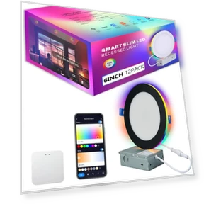Умные встраиваемые светильники с RGB подсветкой — Светодиодные, CycevSun
