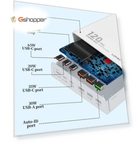6-портовое USB зарядное устройство 120W — Зарядные устройства, LDNIO