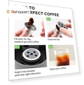 Многоразовая стальная фильтр-чашка для кофемашины Keurig K-Supreme Plus — Многоразовые фильтры