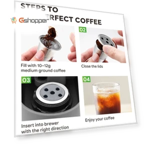 Многоразовый фильтр из нержавеющей стали для кофемашины Keurig K-Supreme Plus — Многоразовые фильтры