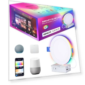 Умные встраиваемые светильники с RGB подсветкой — Светодиодные, CycevSun