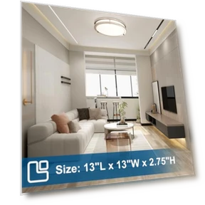 2-Pack 36W 13-дюймовые LED потолочные светильники — Потолочные светильники, OOWOLF