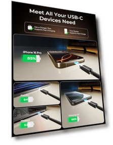 USB C Кабель, 5-упаковка — Кабели, LISEN