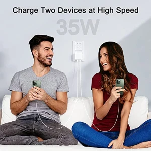 Быстрое зарядное устройство Dual USB-C 35W — Внешние аккумуляторы, Shenzhen Zhongjia Technology Co., Ltd