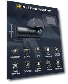 Dash Cam Front and Rear Camera — Камеры заднего вида, GKU