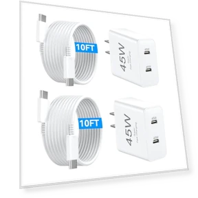 Быстрое зарядное устройство Dual USB C, 45W — Кабели, Shenzhen Xihuida Electronics Co., Ltd.