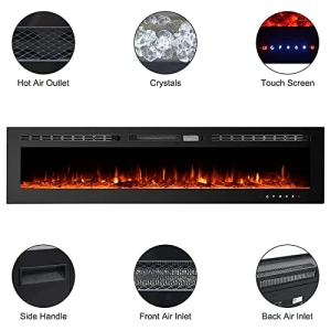 Электрический камин с пультом дистанционного управления, CharaVector