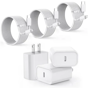 Быстрое зарядное устройство для iPhone с кабелями, Vagavo