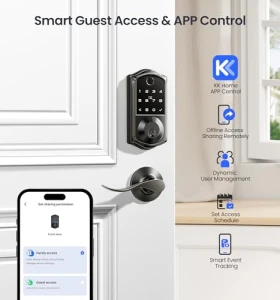 Умный замок с отпечатком пальца и ручками — Умные замки, Veise