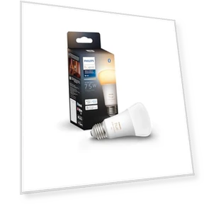 Умная светодиодная лампа Philips Hue 75W A19 - белый свет с регулировкой от теплого до холодного — Светодиодные, Philips Hue