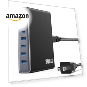 200W USB C Charger Block, GaN IV Charging Station 8 Ports — Зарядные устройства, Dongguan Yuanhaoxun Technology Co., Ltd.