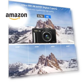 Цифровая камера для фотографии с Wi-Fi, 64 МП, 4K — Беззеркальные камеры, Gavonde
