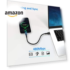 Набор коротких кабелей для быстрой зарядки USB A - USB Type C — Кабели, Umefly