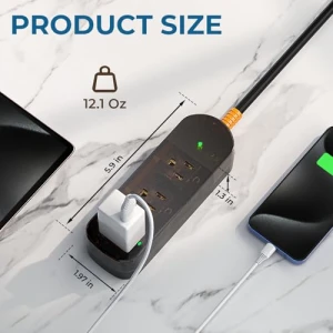 Прозрачный удлинитель с защитой от перенапряжения, ZZJ