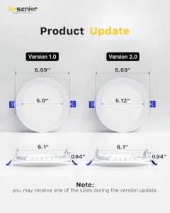 16 упаковок встраиваемых светодиодных светильников, Ensenior