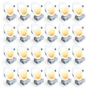 24 Pack 6 Inch LED Recessed Ceiling Light, Ensenior
