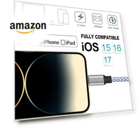 Кабель Lightning 3 шт. 1.8 м, сертифицированный MFi — Lightning, DAZHWA