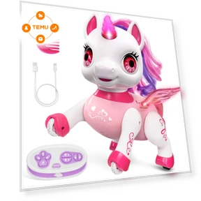 Интерактивная игрушка-робот единорог — Мягкие игрушки, Hoperock