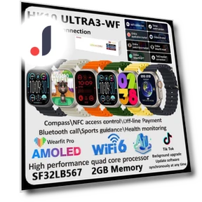 HK10 Ultra 3 AMOLED Смарт-часы — Браслеты и клипсы, Wula Mall